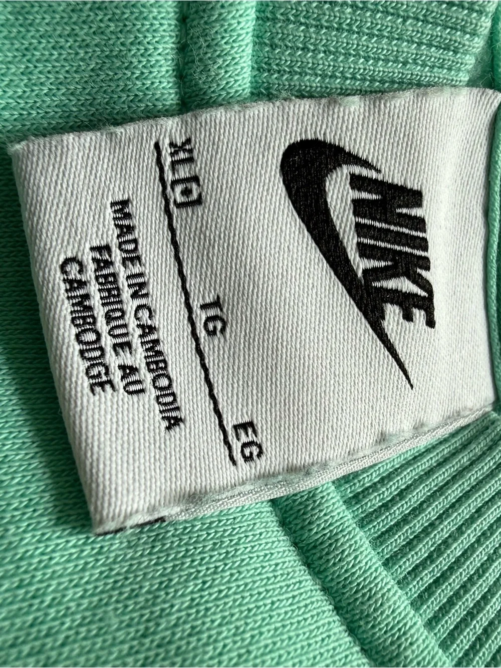 Nike Mint Green Crewneck Sweatshirt with White Logo